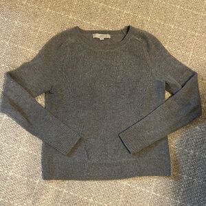 LOFT Grey Crewneck Sweater